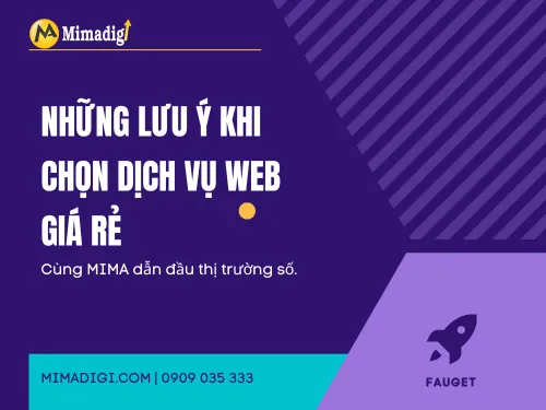 Những lưu ý khi chọn dịch vụ web giá rẻ