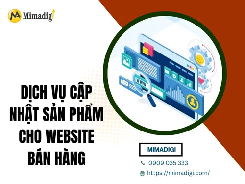 Dịch vụ cập nhật sản phẩm cho website bán hàng