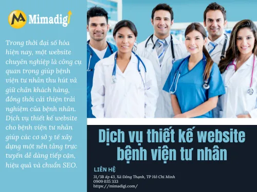 Thiết kế website bệnh viện tư nhân