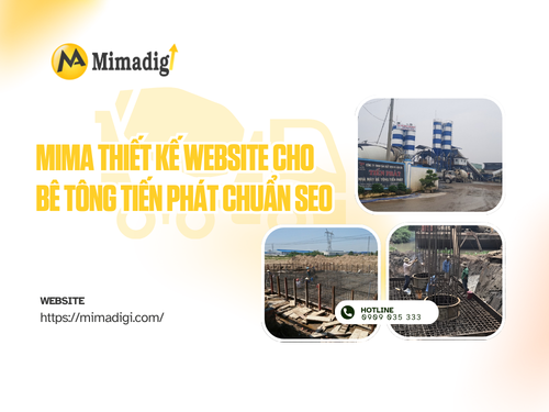MIMA Thiết Kế Website Cho Bê Tông Tiến Phát Chuẩn SEO