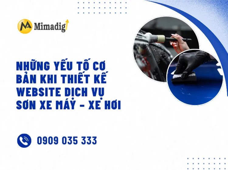 Thiết kế website dịch vụ sơn xe máy – xe hơi