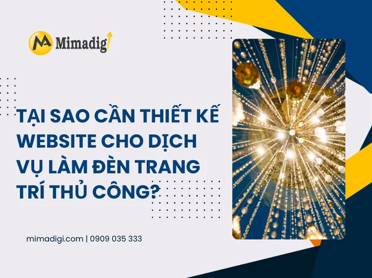 Thiết kế website làm đèn trang trí thủ công