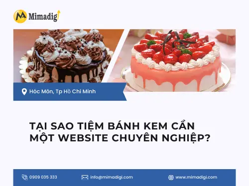Thiết kế website bán bánh kem – tiệm bánh online tại TP.HCM