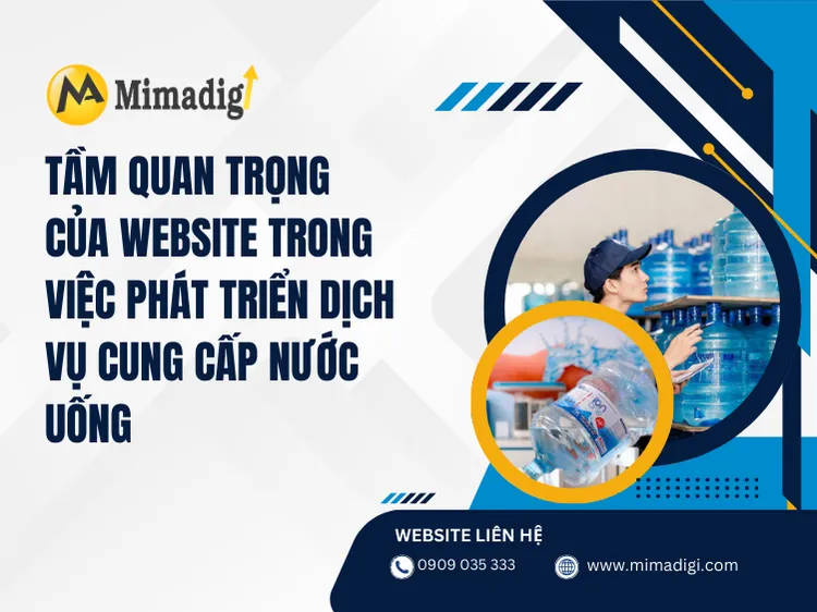 Thiết kế website cung cấp nước uống tận nhà
