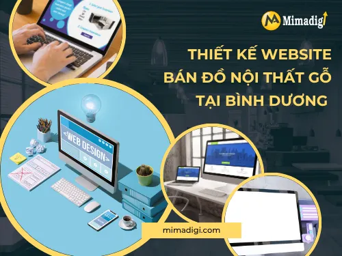 Wood furniture e-commerce website design in Binh Duong