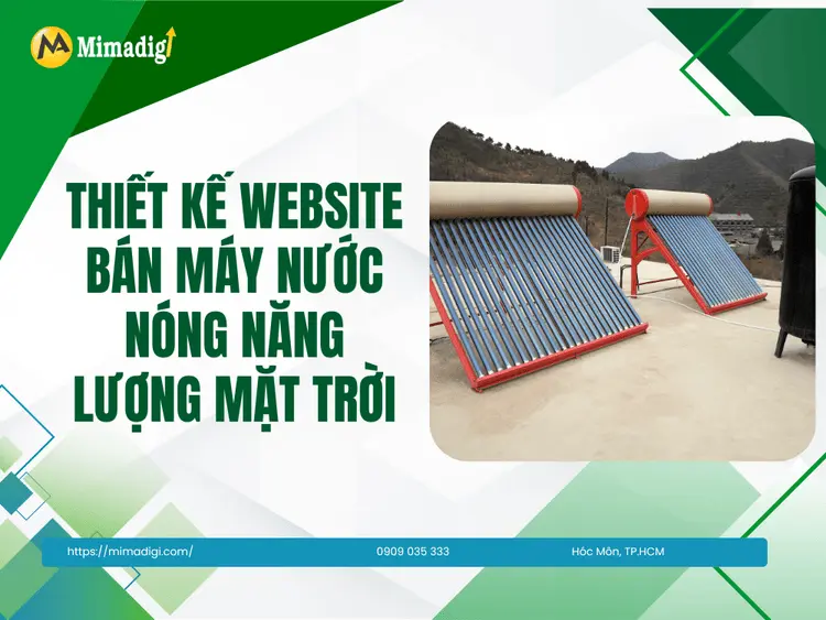 Solar Water Heater Website Design