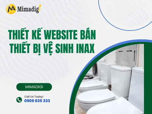 Thiết kế website bán thiết bị vệ sinh INAX