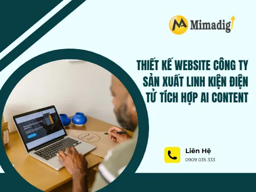 Designing a Website for an Electronics Component Company Integrated with AI Content