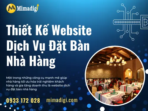 Thiết kế website dịch vụ đặt bàn nhà hàng