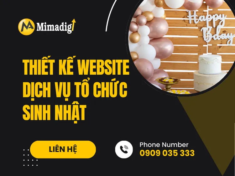 Thiết kế website dịch vụ tổ chức sinh nhật