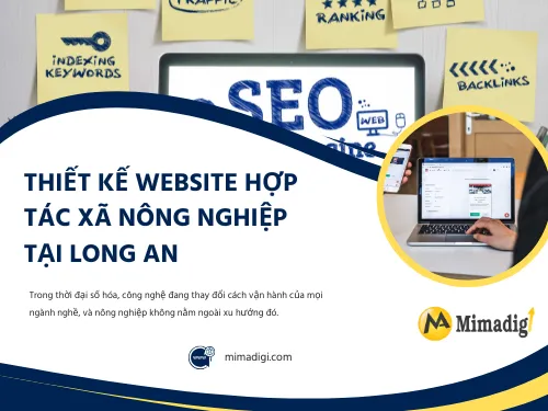 Website design for agricultural cooperatives in Long An