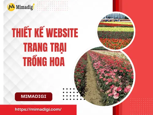 Thiết kế website trang trại trồng hoa