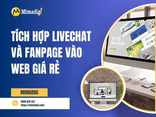 Tích hợp livechat và fanpage vào web giá rẻ