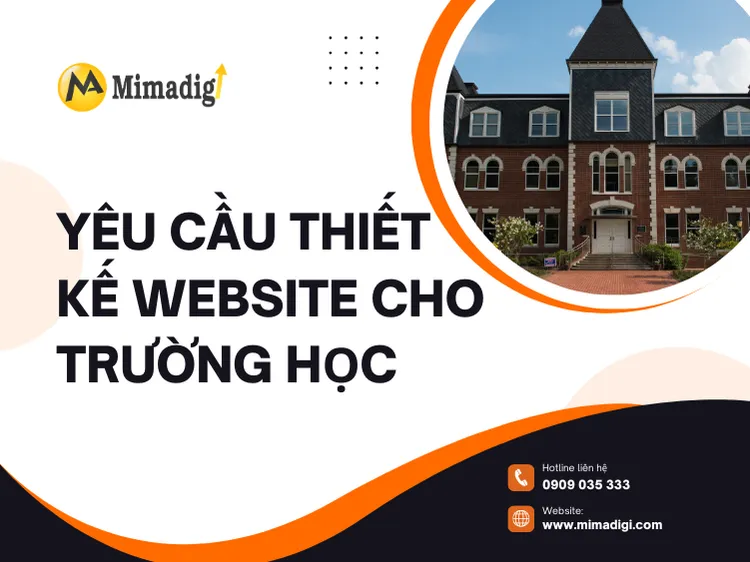 Thiết kế website theo yêu cầu cho trường học